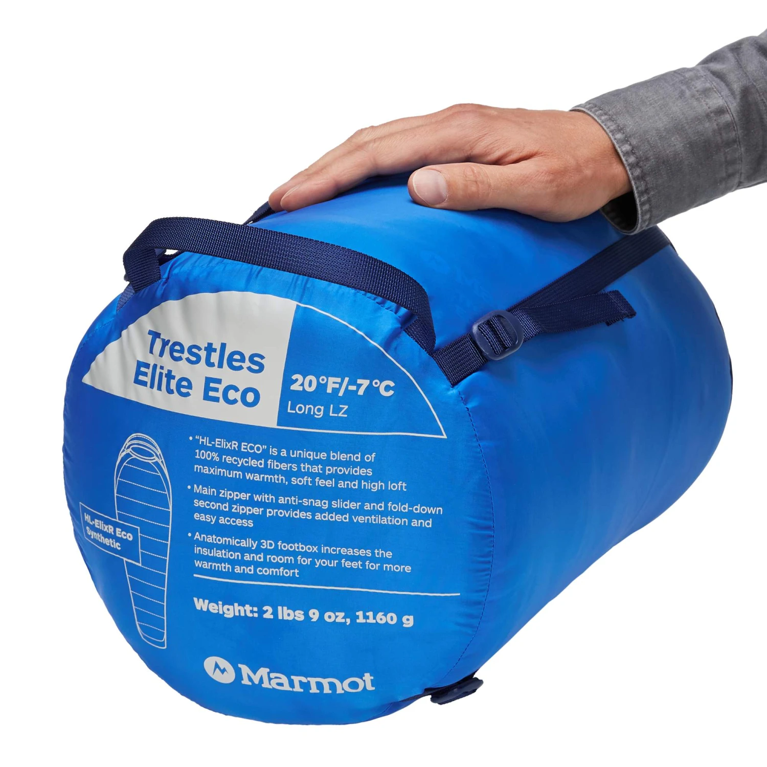 Marmot TRESTLES ELITE ECO 20 LONG Herren - Kunstfaserschlafsack 10 Marmot TRESTLES ELITE ECO 20 LONG Herren - Kunstfaserschlafsack – Bild 9