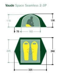 VAUDE SPACE SEAMLESS 2-3P - Kuppelzelt 21 VAUDE SPACE SEAMLESS 2-3P - Kuppelzelt -Campingprodukte Geschäft 5637736449 dvmemuc space seamless 23p vaude 24